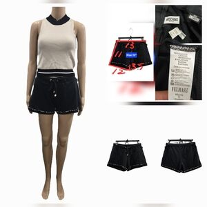 Moschino Swim Pearl-Embellished Shorts + Zyia Active Shorts Size S/M